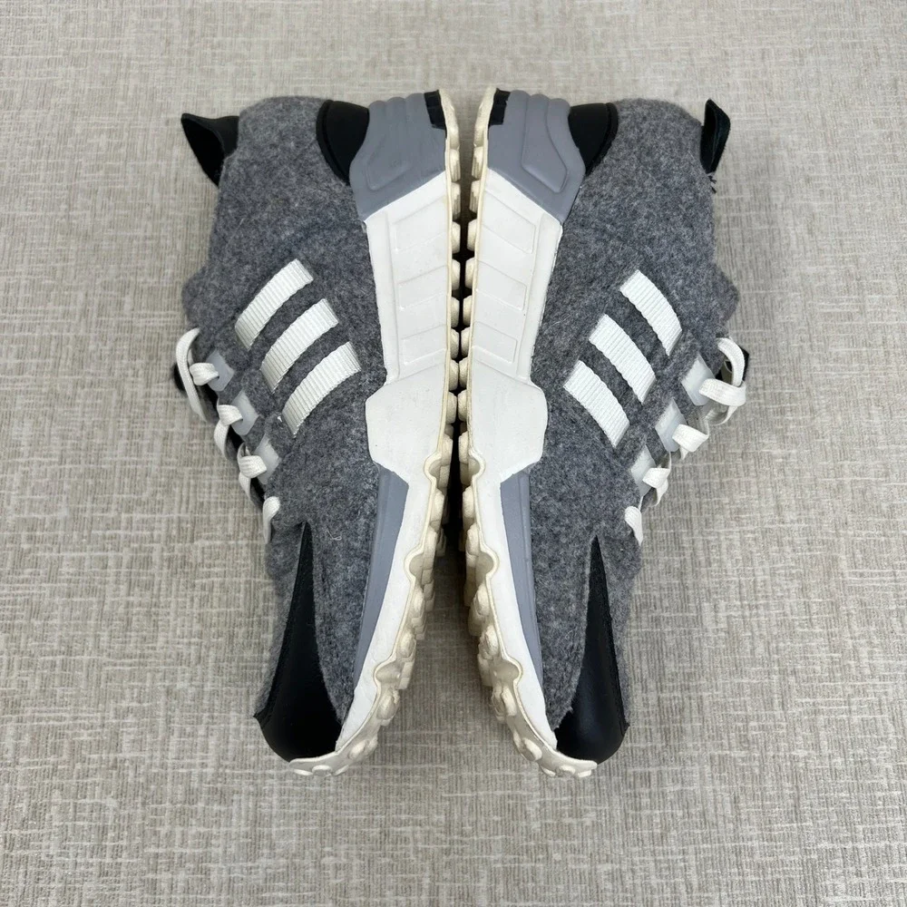 Adidas EQT Support RF Wool Grey White Black Mens 7 Sneakers AQ8454 Athleisure